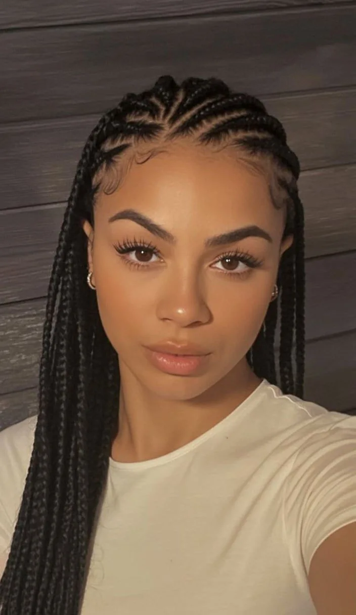 chest braids black braid shown as a box braids hairstyles styling ideas idea