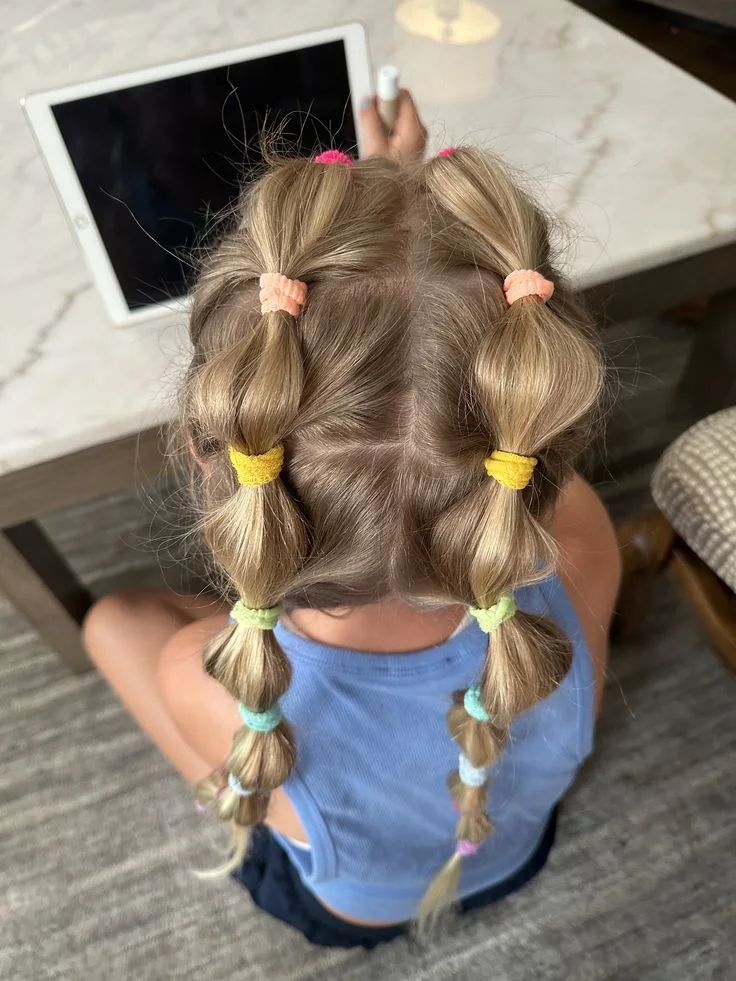 chest straight chestnut french shown as a bubble braid ponytail hairstyles idea, featuring chest outline