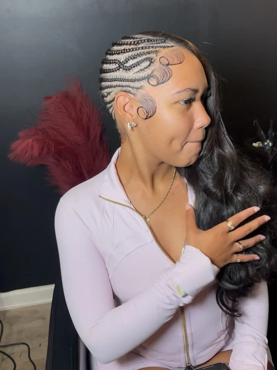 chest braids black cassie braids shown as a easy sidebraid hairstyles idea