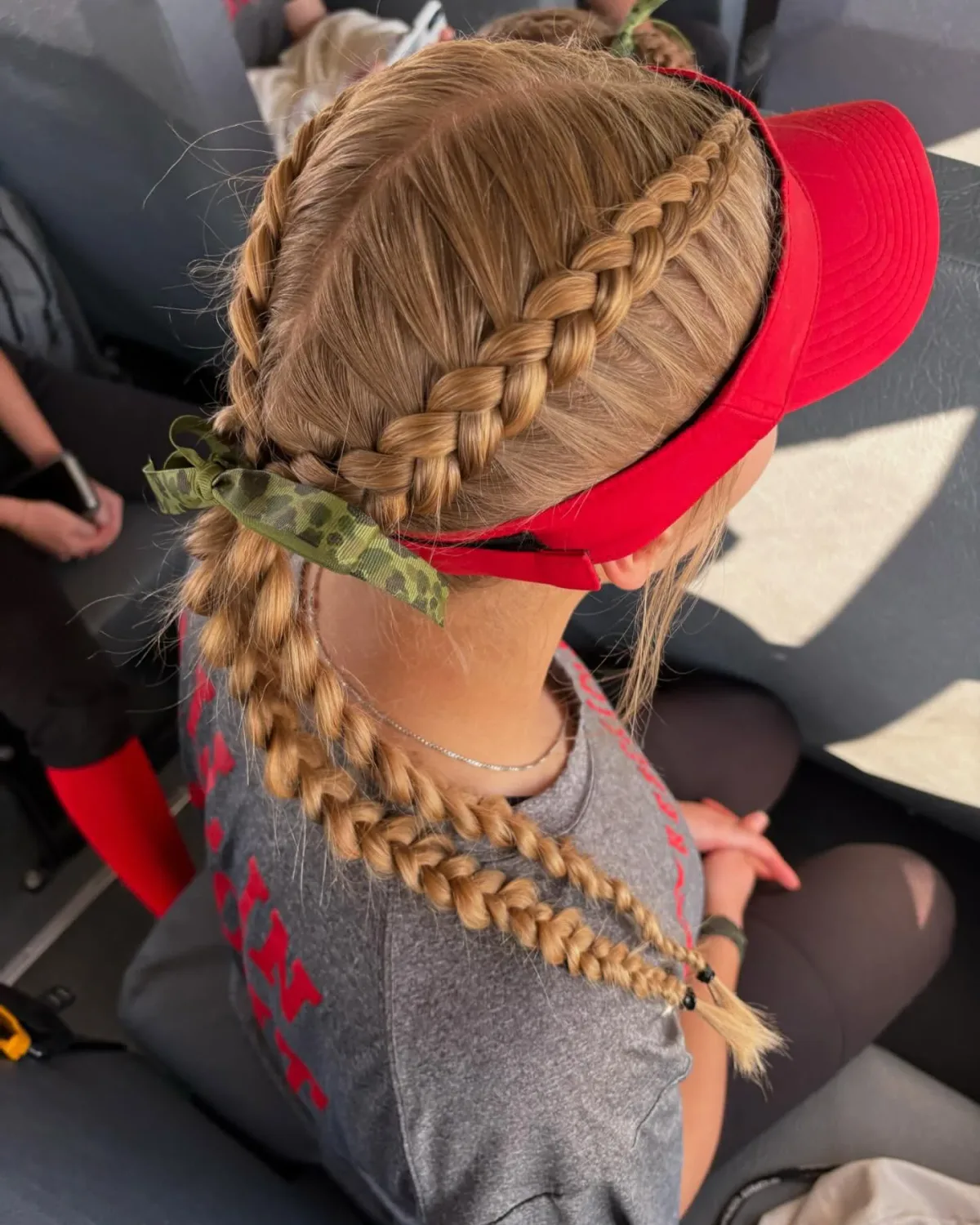 chest braids copper dutch shown as a headband hairstyles idea