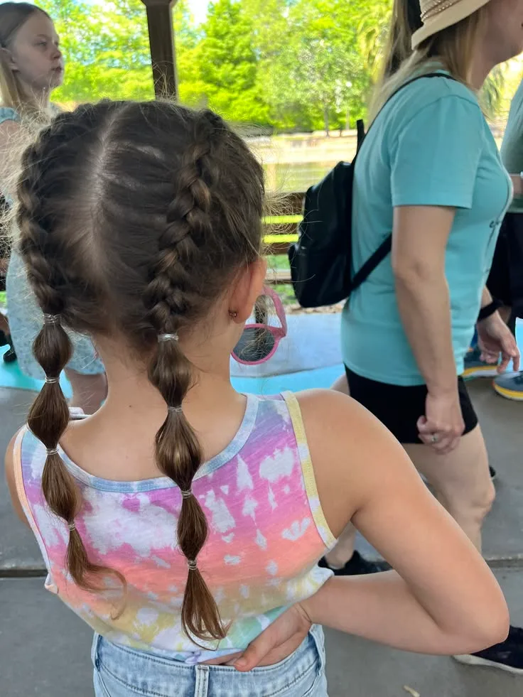 chest straight chestnut dutch shown as a school hairstyles idea