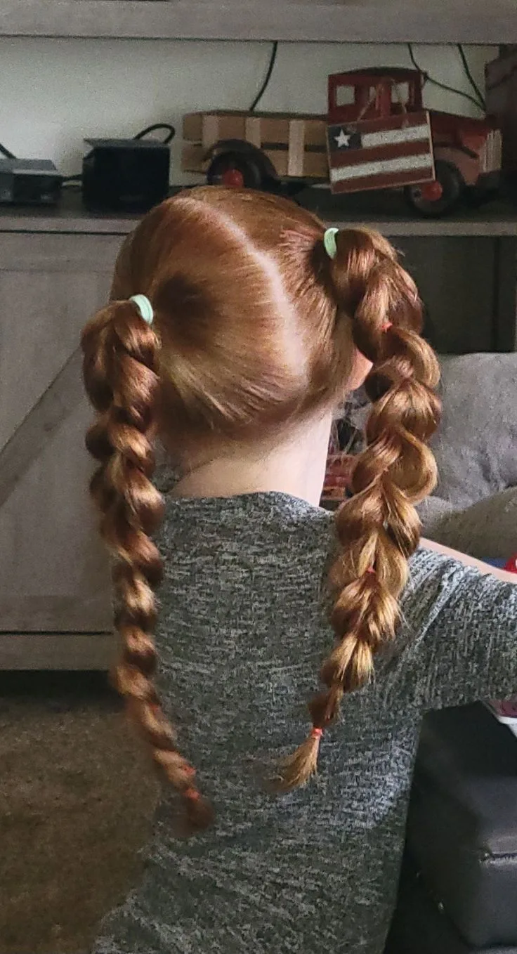 chest straight chestnut french shown as a school hairstyles idea, featuring chest outline