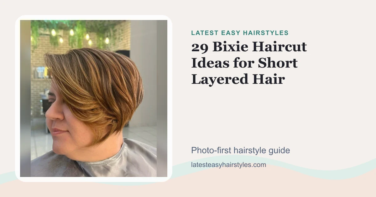 29 Bixie Haircut Ideas for Short Layered Hair social preview with a real hairstyle photo