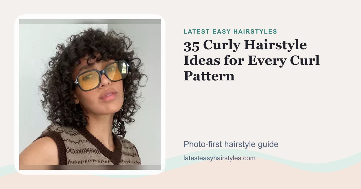 35 Curly Hairstyle Ideas for Every Curl Pattern social preview with a real hairstyle photo