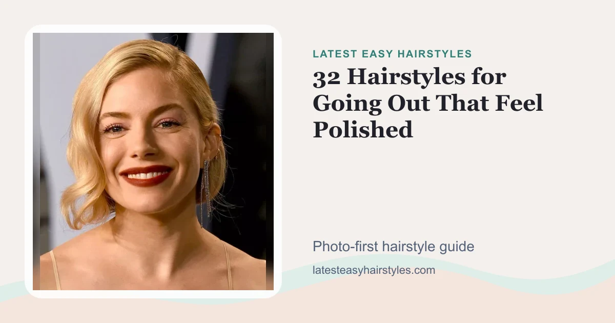 32 Hairstyles for Going Out That Feel Polished social preview with a real hairstyle photo