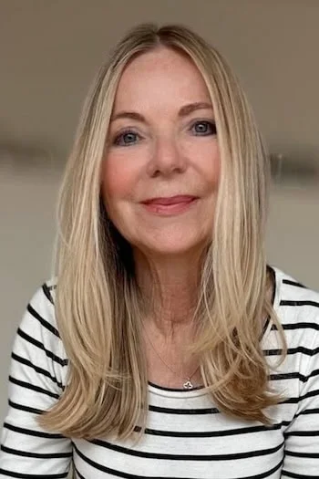 chest straight blonde layers shown as a thin hairstyles for older women idea
